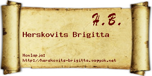 Herskovits Brigitta névjegykártya