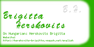 brigitta herskovits business card